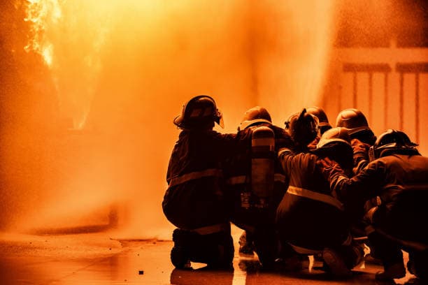 Manistee County, Michigan Firefighters Master Propane Fire Training