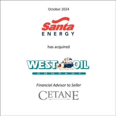 Cetane Announces the Sale of West Oil